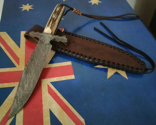 Colt damascus bowie coltello - bowie,